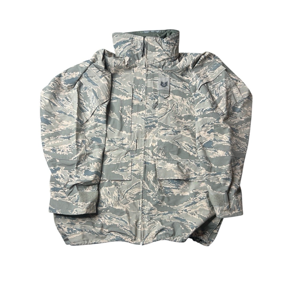 USAF Air Force Parka All Purpose Environmental Camouflage Rain L Reg Gore-Tex